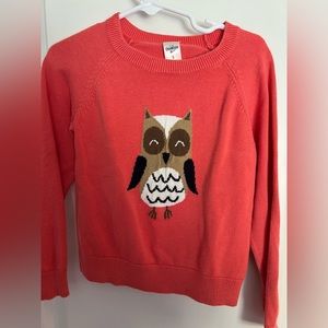 Girls Owl Sweater